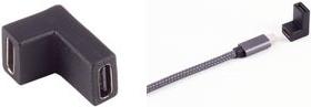 Produktbild Shiverpeaks ®-BASIC-S--Adapter, USB-C Verbinder, 3.1, 90° Winkel links/rechts, PVC (USB Typ-C)