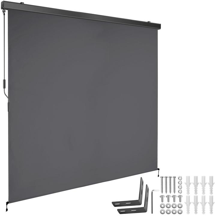 tectake Tenda verticale Eloise con 2 supporti a parete
