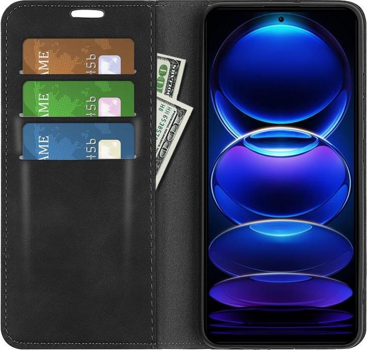 Productafbeelding Cover-Discount Xiaomi Poco X5 Pro - Stand Flip Case Cover zwart (Xiaomi Poco X5 Pro, Xiaomi Redmi Note 12 Pro 5G)