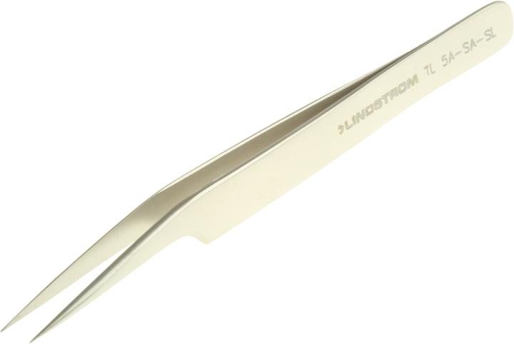 Produktbild Bahco Edelstahl Pinzette ESD geschützt Säurebeständig, Spitze Gebogen, Fein, 115 mm