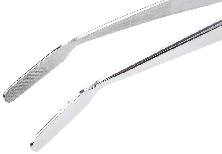 Actual product image Rs Pro Stainless Steel Tweezers, Tip Fine Flat, Fluted, 150 mm mm