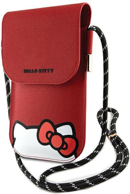 Actual product image Hello Kitty Torebka HKOWBPSCKER czerwony/red Leather Hiding Kitty Cord