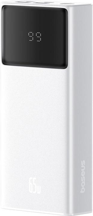 Actual product image Baseus Power Bank Star-Lord, 20000mAh 65W + USB - USB-C cable (white) (20000 mAh, 65 W, 65 Wh)