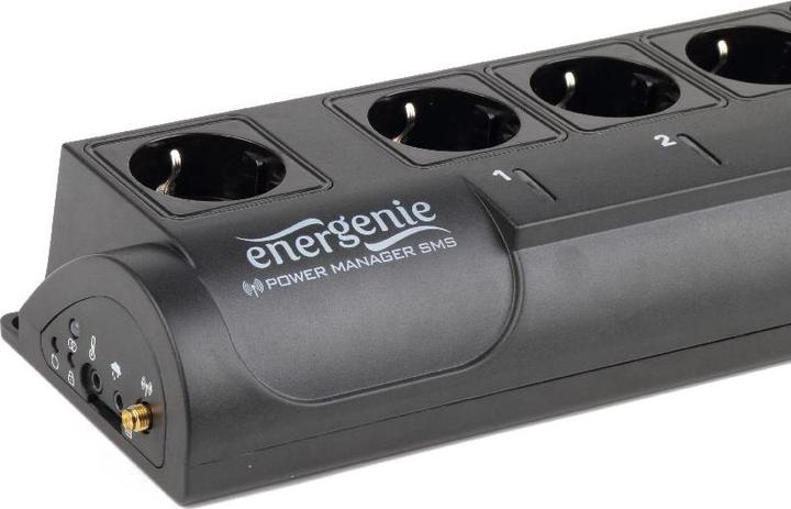 Immagine prodotto Energenie EG-SMS - 4 uscite AC - tipo F - 220-230 V - 50-60 Hz - 10 A - nero (6 x, CEE 7/3, 1.80 m)