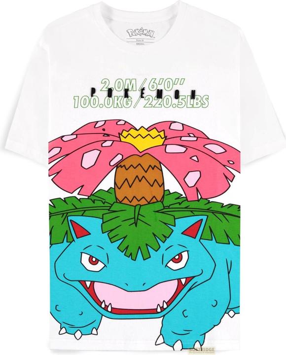Difuzed POKEMON - Florizarre Blanc - T-shirt Homme (XXL) (XXL)
