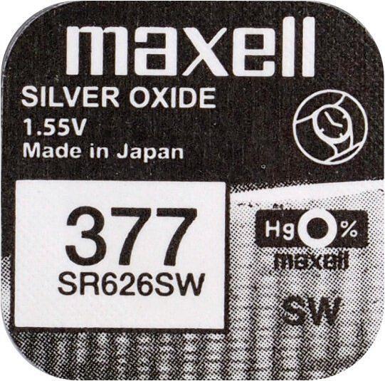 Actual product image Maxell 377 / SR626SW - Watch battery (1 pcs., SR66, AG4, 30 mAh)