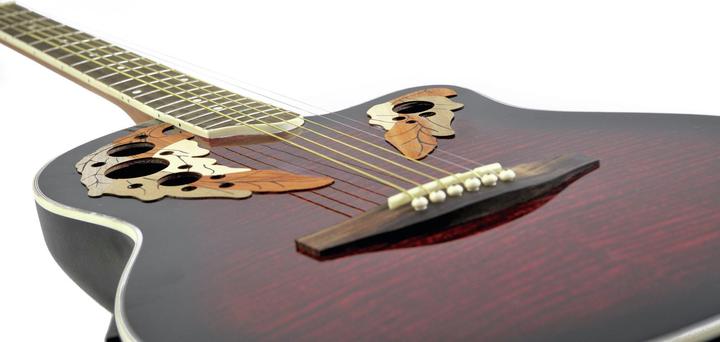 Produktbild Dimavery OV-500 Roundback (Halbakustik Gitarre, Walnuss, Ahorn, Fichte)