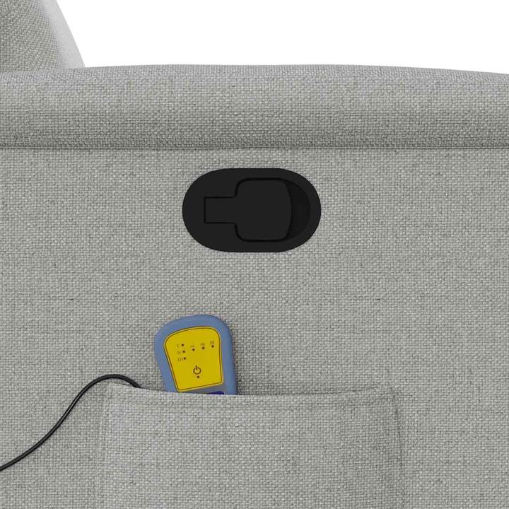 Immagine prodotto VidaXL Sedia da massaggio in tessuto grigio nuvola