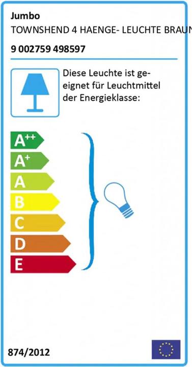 Etichetta energetica EGLO Townshend (E27)