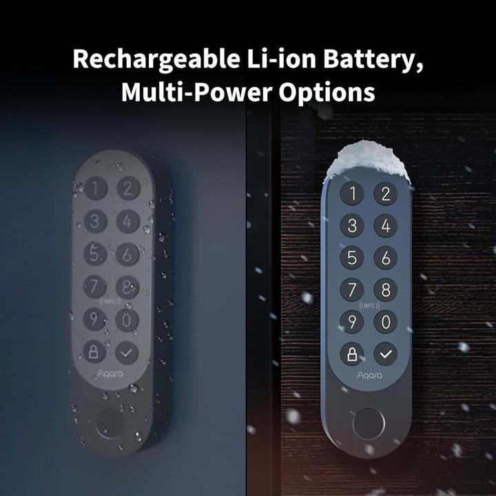 Actual product image Aqara Smart Lock U200 (Fingerprint, Electronic numerical code, Bluetooth, Key, Key card, Smartphone)