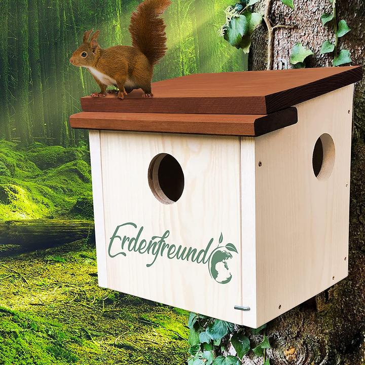 Actual product image Erdenfreund Squirrel tennis house