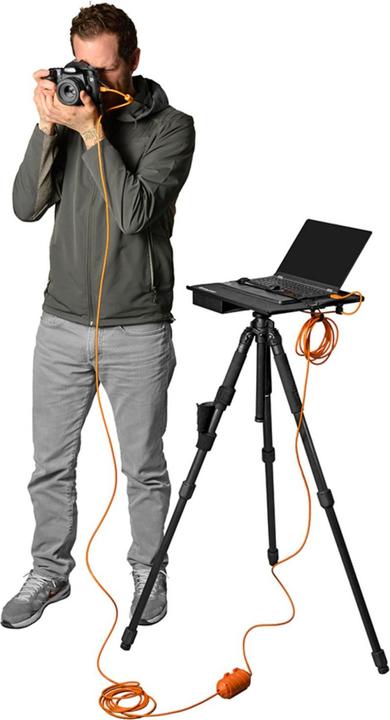 Image du produit Tether Tools USB-C 3.1 Kabel, USB-C / USB-C, 9.4m gerade zu gerade, 9.4 m, Orange (9.40 m, USB 3.1)