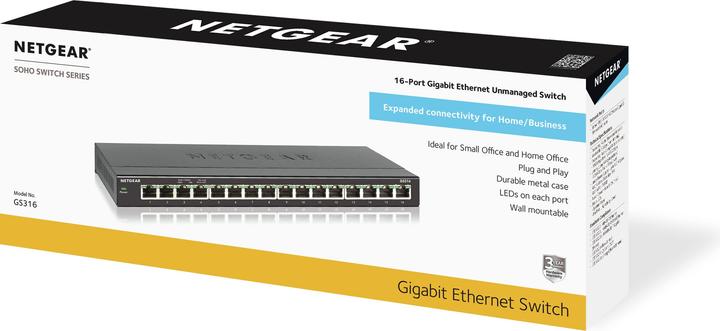 Produktbild Netgear Gs316-100pes (16 Ports)
