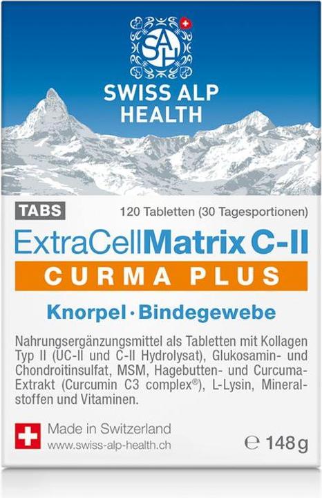 Image du produit Swiss Alp Health Matrix C-II Curma Plus (120 pièce(s), Cachets, 205 g)
