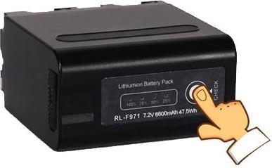 Rolux Smart Battery YC-F971 47.5Wh 7.2V 6600mAh (1 pcs., 6600 mAh, Rechargeable battery)