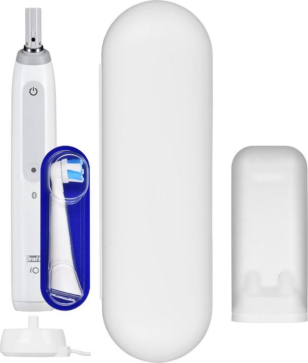 Actual product image Oral-B Electric toothbrush iO4 Rechargeable, For adults, Number of brush heads included 1, Quite White, Num (Oscillating toothbrush)