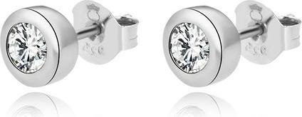 Produktbild Beneto Gentle silver stud earrings with clear zircons AGUP2259-W (L)