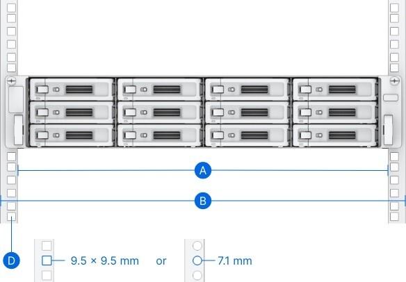 Productafbeelding Synology Rackmount Kit RKS-02 Schuivend