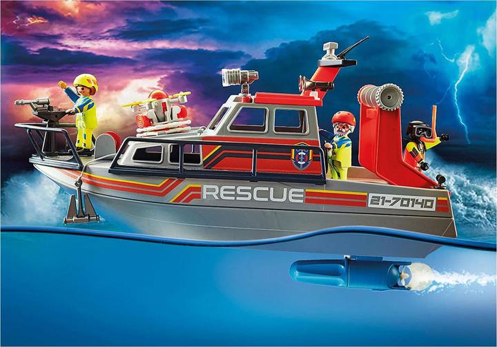 Produktbild Playmobil Seenot: Löscheinsatz mit Rettungskreuzer (70140, Playmobil City Life)