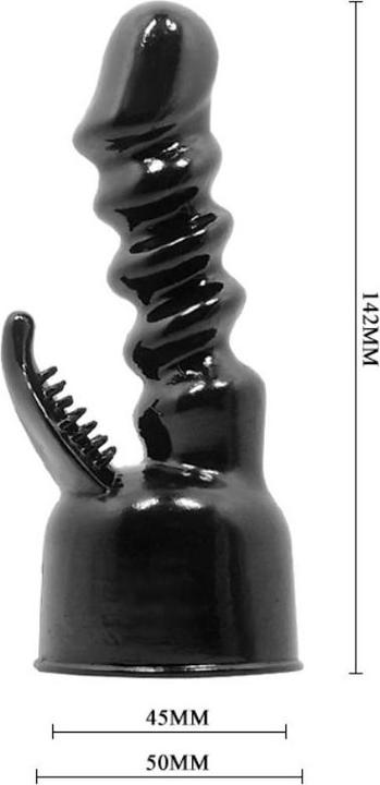 Actual product image Baile Riffled Hand" attachment for massage wand