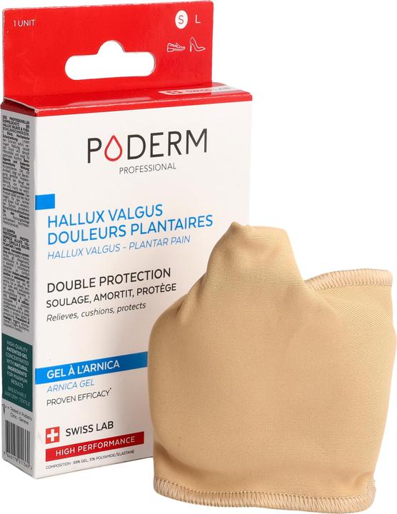 Produktbild Poderm Doppelschutz für Hallux Valgus Ballenzeh & Fusssohlenschmerzen (Druckentlastung, 202.50 ml)