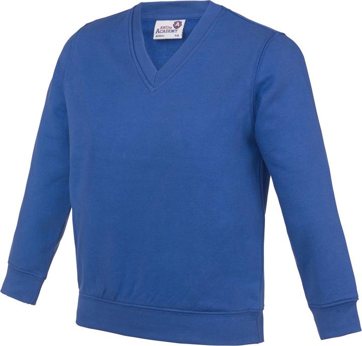 Awdis Academy Junior Schul Sweatshirt mit VAusschnitt