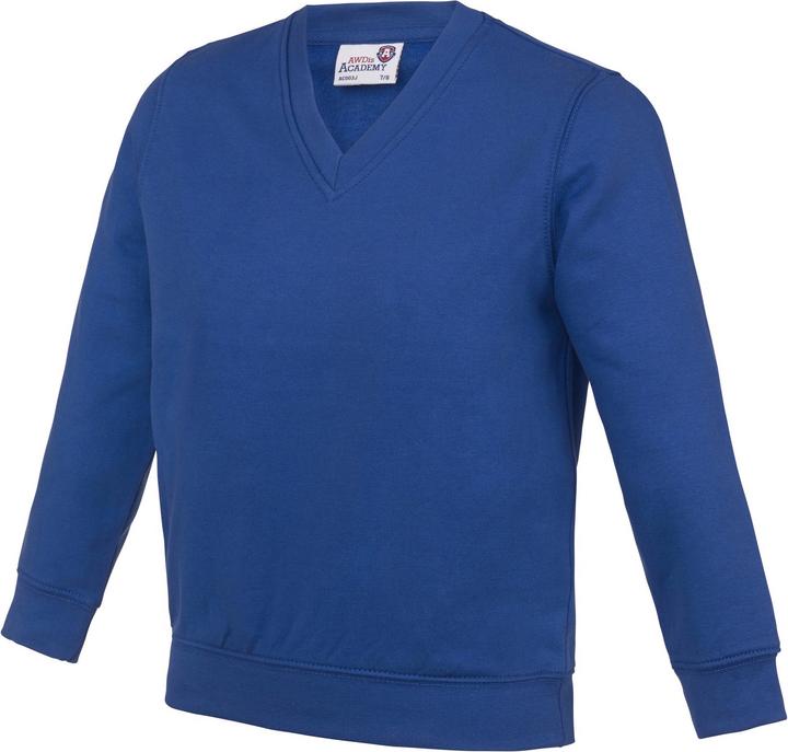 Awdis Academy Junior Schul Sweatshirt mit VAusschnitt