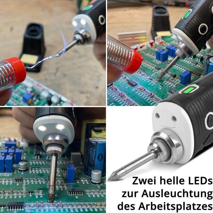 Actual product image Stahlwerk BLK-8 ST cordless soldering iron with 8 watt power, 480°C peak temperature