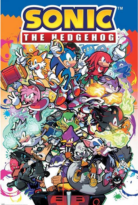 Actual product image Sonic The Hedgehog Poster figures (91 x 61 cm)