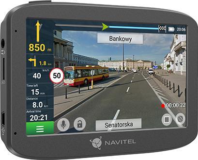 Produktbild Navitel RE 5 DUAL Full HD Grey (Eingebautes Display, Bluetooth, Nachtsicht, GPS-Empfänger, Eingebautes Mikrofon, Full HD)