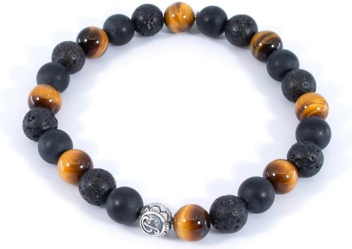 Actual product image Balibay Jadon (20.50 cm, 925 Sterling silver, Tiger's eye, Volcanic stone, Onyx, Gemstone)