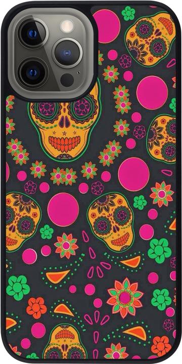 Immagine prodotto PhoneLook Cover Silicone nero Halloween 22 teschi messicani colorati (Apple iPhone 12 Pro Max)
