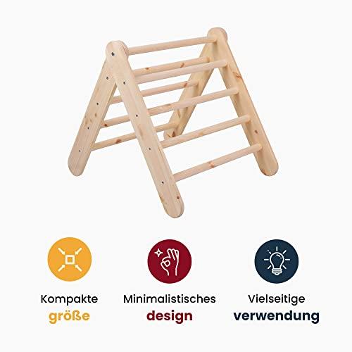 Produktbild Activity Board Kletterdreieck - Indoor Klettergerüst für Kinder, 59x61cm Baby Dreieck Spielgeräte, Klettergerät