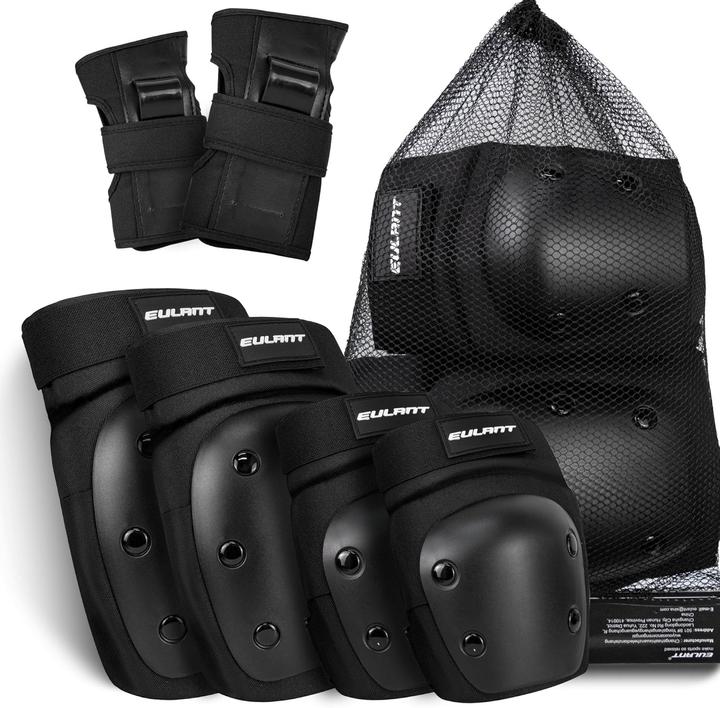 Produktbild Ontyzz Protektoren-Set für Skaten & Inliner (L, Handgelenkschoner, Ellbogenschoner, Knieschoner, 6 Stück)