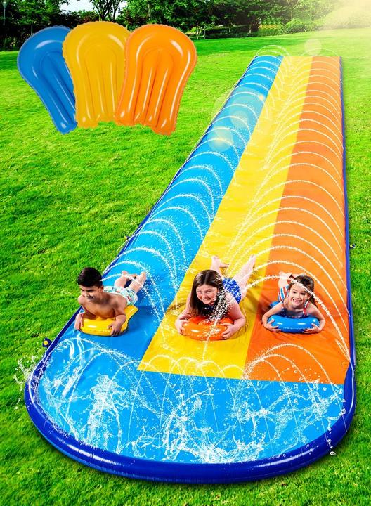 Sloosh Wasserrutsche mit drei Bahnen