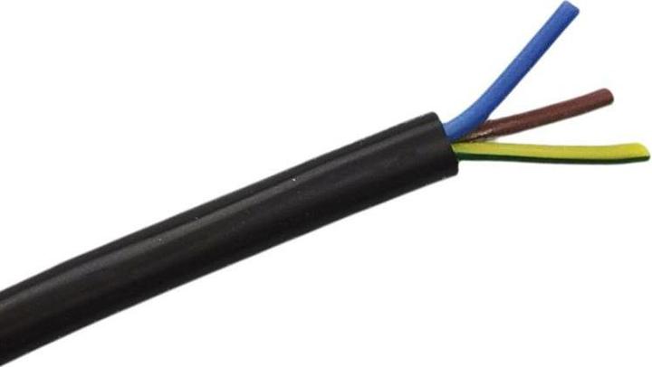 Actual product image Rs Pro 3 Core 1.5 mm² Electrical Cable, Black Sili (0.25 m)