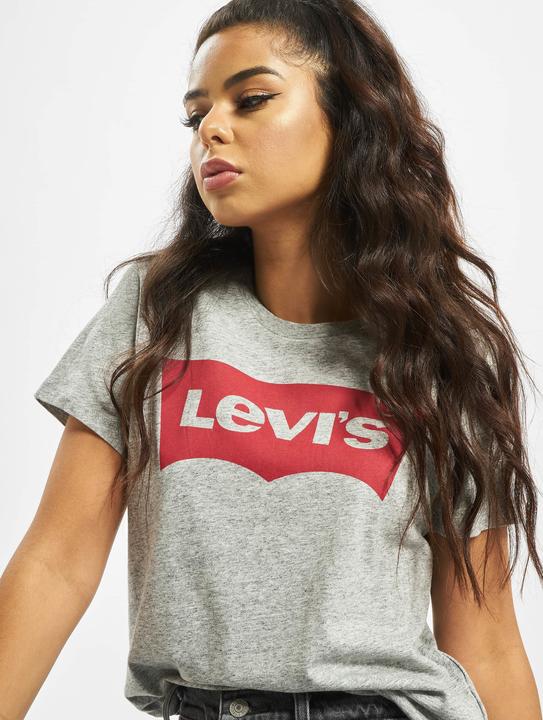 Levis THE PERFECT GRAPHIC TEE 0263 BETTER BATWING SMOKESTACK HEATHER - XS - damskie - szary (XS)