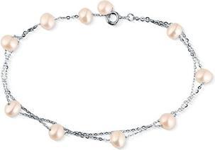 JVD - Charming double silver bracelet with pearls SVLB0762SD2P118