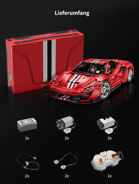 Produktbild Cada MASTER Red Super Car 1:8 inkl Power System