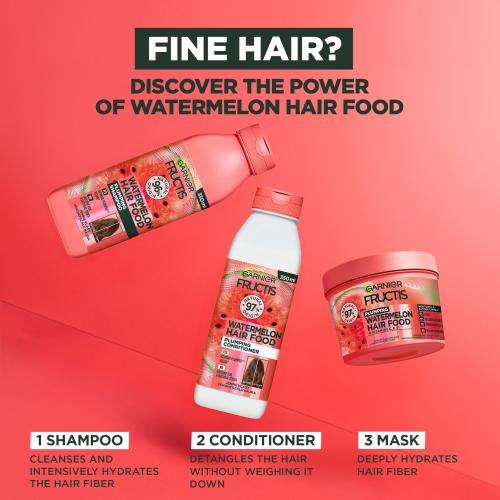 Produktbild Garnier Fructis Hair Food Watermelon Plumping Mask (400 ml)