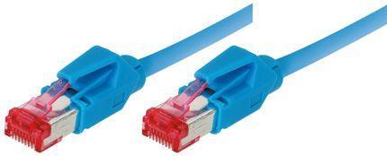 Actual product image Tecline Patch cable S/FTP, PiMF, Cat 6, blue, 5.0 m halogen-free, with Draka cable and Hirose connectors (S/FTP, CAT6, 5 m)