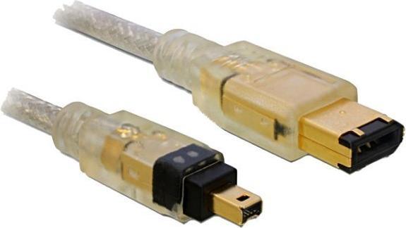 Delock Câble FireWire IEEE 1394B 6Pin/4Pin, 3Meter (3 m, FireWire)