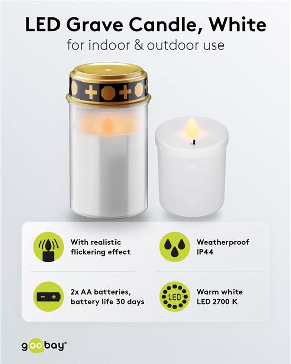 Productafbeelding Goobay LED grafverlichting, wit (1 x)