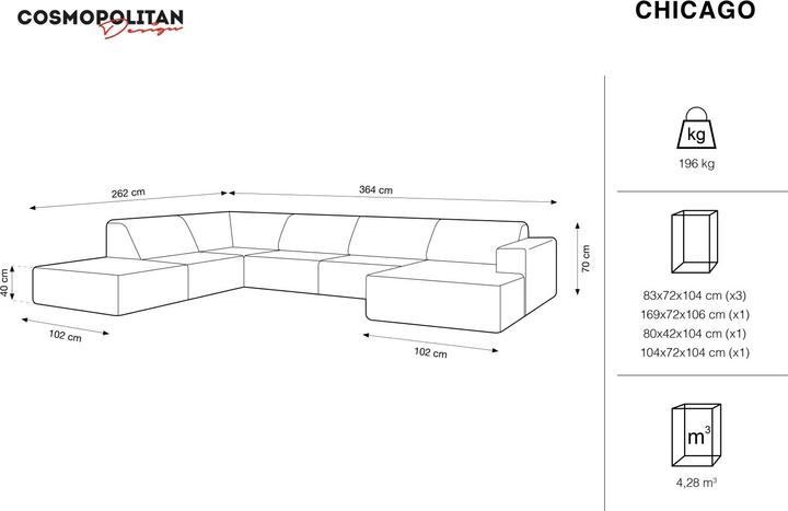 Immagine prodotto Cosmopolitan Design Chicago (Divani componibili)