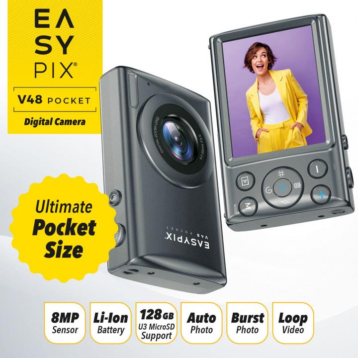 Produktbild Easypix V48 Pocket anthrazite (8 Mpx)