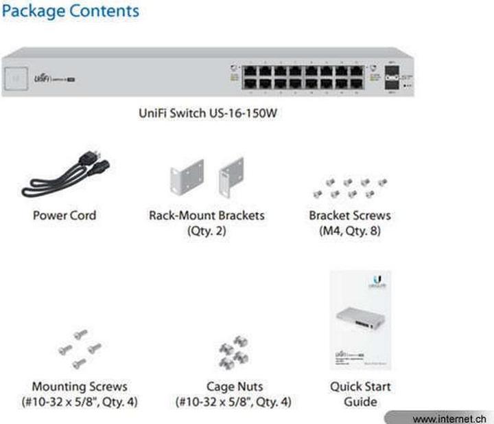 Produktbild Ubiquiti Us-16-150w (18 Ports)