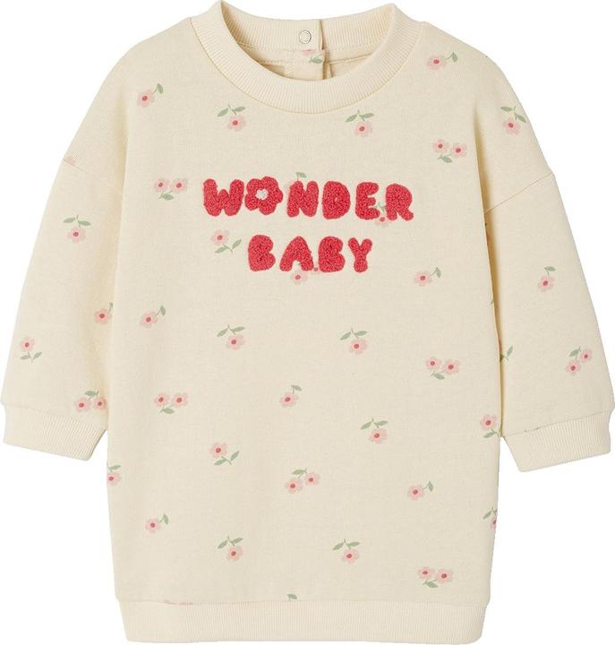 Produktbild Vertbaudet Mädchen Baby Sweatkleid mit Schrift und Recycling-Polyester (92)