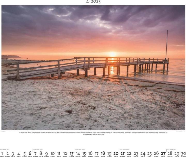 Produktbild Nordisches Licht 2025 - Bild-Kalender - Poster-Kalender - 60x50 (50 x 60 cm, Harter Einband, Deutsch)