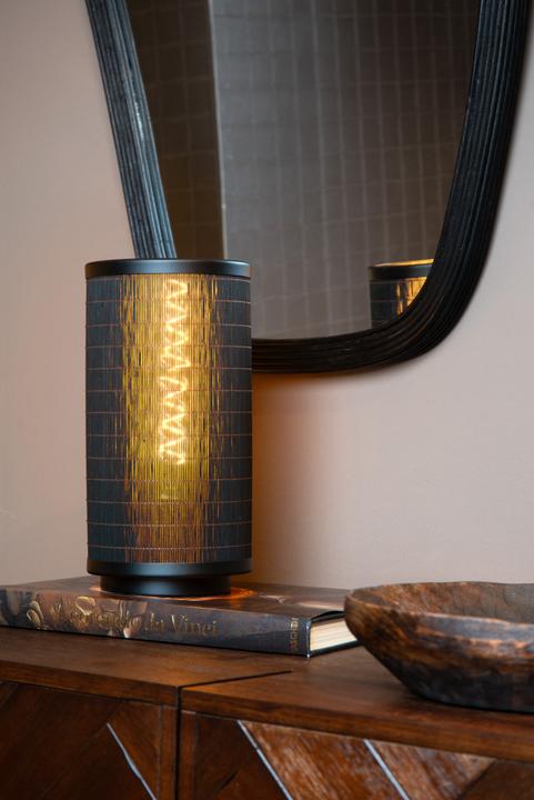 Image du produit Lucide TAGALOG - Lampe de table - Ø 15 cm - 1xE27 - Noir 21529/15/30 (E27)