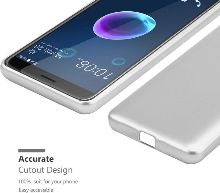 Productafbeelding Cadorabo TPU matte metalen hoes (HTC Desire 12)